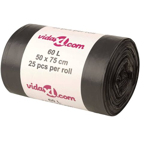 Bolsas de basura negras 250 unidades 60 l vidaXL