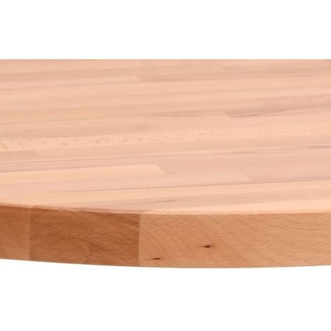 Tablero redondo de madera maciza de haya Ø30x1,5 cm vidaXL