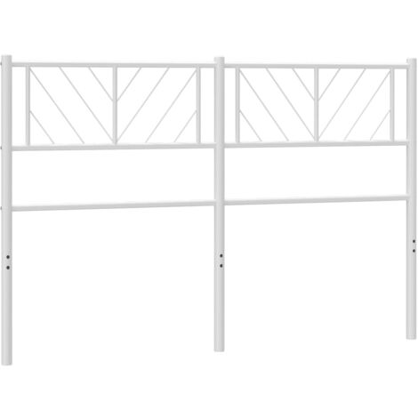 Cabecero de metal blanco 120 cm vidaXL (1/5)
