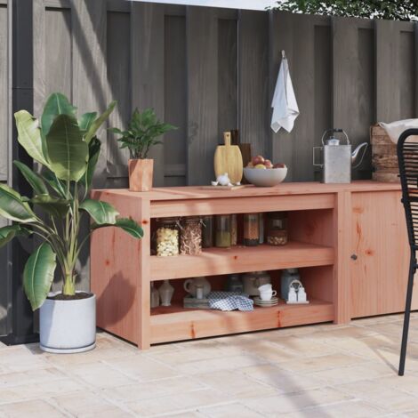 Mueble de cocina de exterior madera maciza Douglas 106x55x64 cm vidaXL