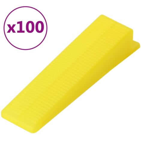 Cuñas para nivelación de azulejos 100 unidades vidaXL