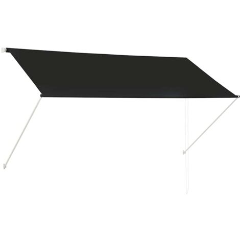 Toldo retráctil 250x150 cm antracita - 218202