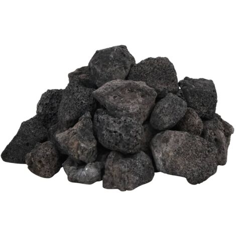 Rocas volcánicas negras 25 kg 3-5 cm vidaXL