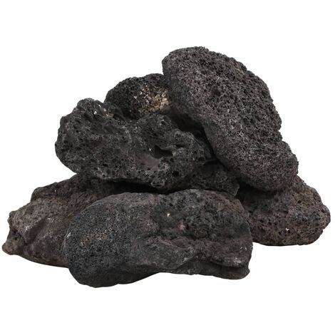 Rocas volcánicas negras 10 kg 10-30 cm vidaXL