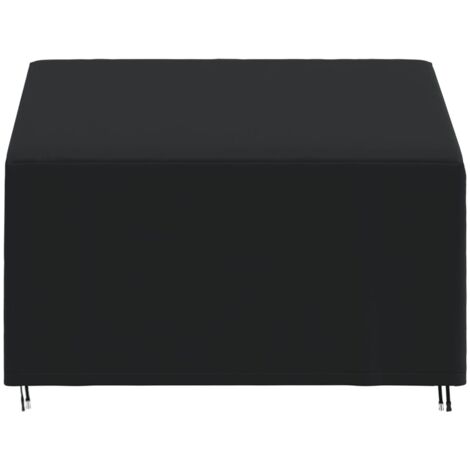 Cubierta de banco de 2 plazas Oxford 420D negro 134x70x65/94 cm vidaXL