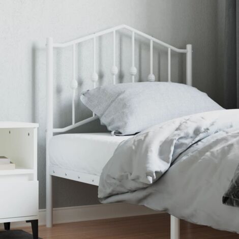 Cabecero de metal blanco 80 cm vidaXL (1/5)
