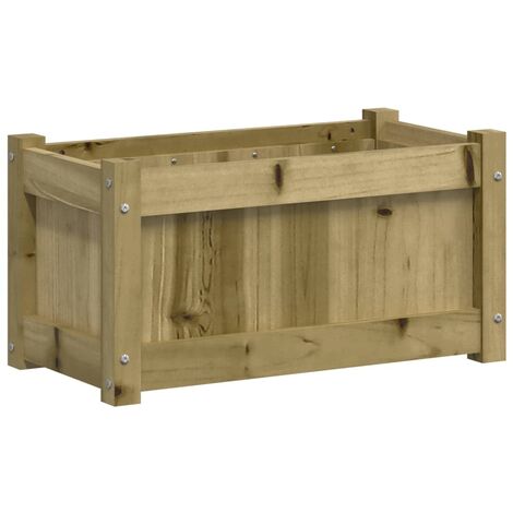 Jardinera de madera de pino impregnada 60x31x31 cm vidaXL