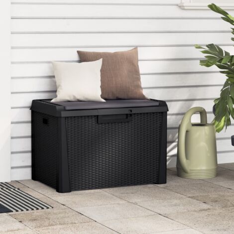 Furniture Limited - Caja de almacenaje jardín con cojín asiento
