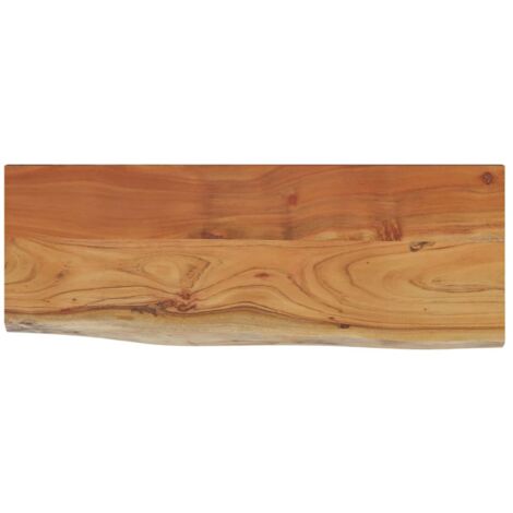 Estante pared rectangular madera acacia borde vivo 80x30x2,5 cm vidaXL (1/5)