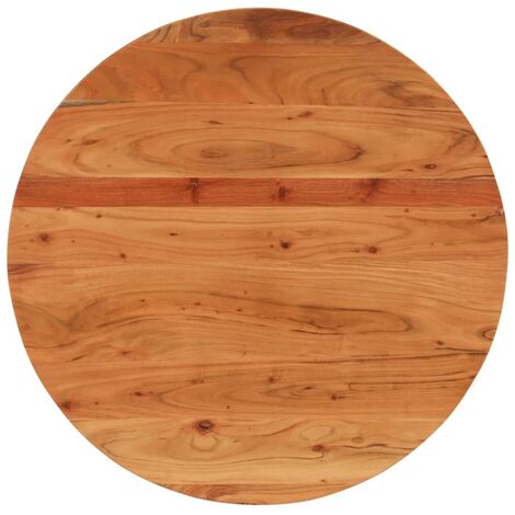 Tablero de mesa redondo madera maciza de acacia Ø70x2,5 cm vidaXL