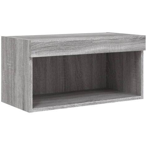 Mueble para TV con luces LED gris Sonoma 60x30x30 cm vidaXL (1/5)