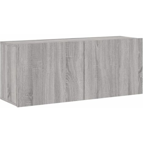 Mueble para TV de pared gris Sonoma 100x30x41 cm vidaXL