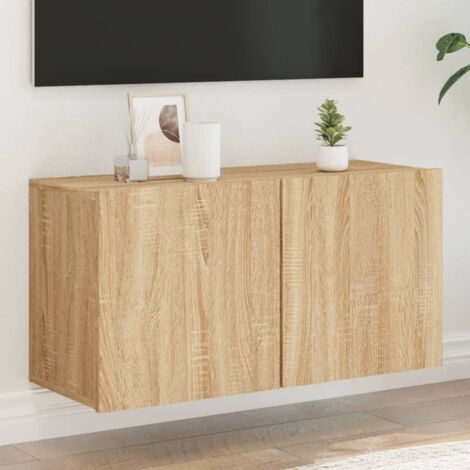 Mueble para TV de pared roble Sonoma 80x30x41 cm vidaXL