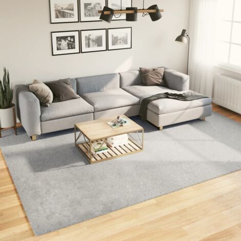 Alfombra de pelo corto suave lavable HUARTE gris 240x340 cm vidaXL