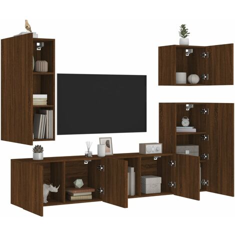  Mueble de TV de estilo moderno con ruedas y compartimentos  abiertos, soporte de TV de aglomerado - Mueble de centro de entretenimiento  multimedia para sala de estar y dormitorio, 35.4 x