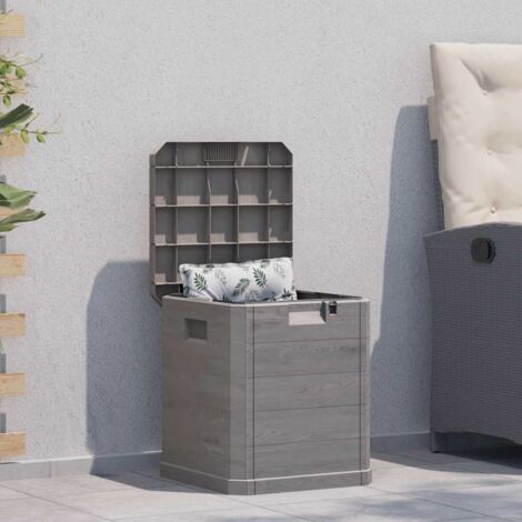 Caja de almacenamiento de jardín 90 L marrón vidaXL