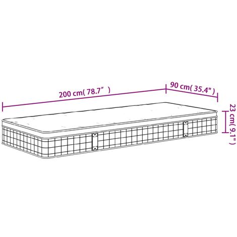 Colchón muelles 25 cm firmeza extra firm - 80x200 cm REGIUM