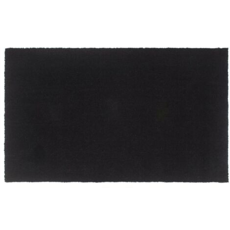 Felpudo de fibra de coco negro 90x150 cm vidaXL