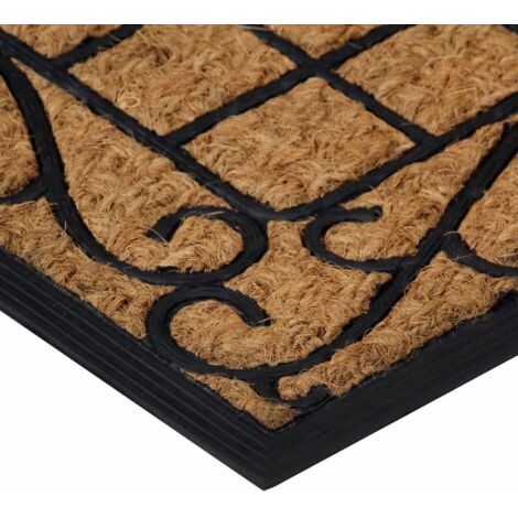 Jute & Co Zerbino Stampato Motivo Zebra, In Fibra Di Cocco, 45x75 Cm, Antiscivolo, Per Interni/Esterni