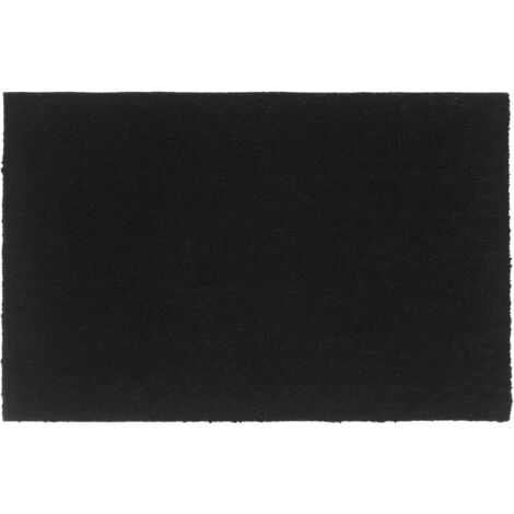 Felpudo de fibra de coco negro 65x100 cm vidaXL