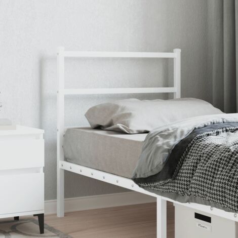 Cabecero de metal blanco 80 cm vidaXL (1/5)