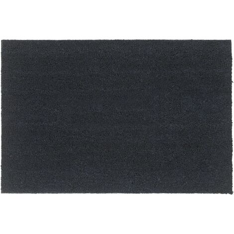 Felpudo de fibra de coco gris oscuro 60x90 cm vidaXL