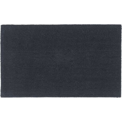 Felpudo de fibra de coco gris oscuro 90x150 cm vidaXL