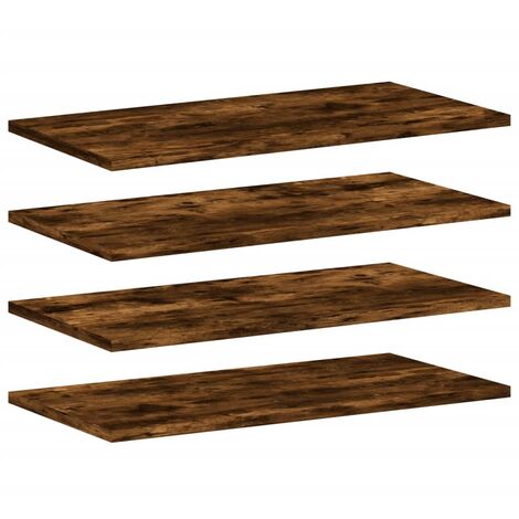 Estantes pared 4 uds madera ingeniería roble humo 60x20x1,5 cm vidaXL