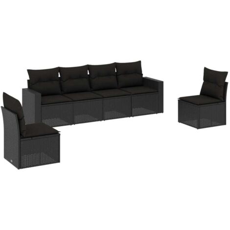 Juego De Jardín VidaXL 5 Piezas - Sofá, Sillas Y Mesa De Aluminio Con Cojines, Color Gris Antracita