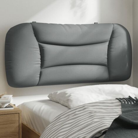 Cabecero de cama acolchado Hvar tela gris claro 90 cm vidaXL (1/5)