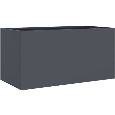 Jardinera acero gris antracita 62x30x29 cm vidaXL