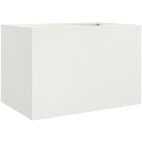 Jardinera acero blanco 62x40x39 cm vidaXL