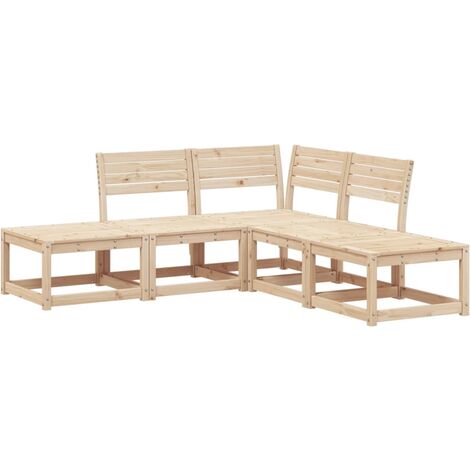 Juego de sofás de jardín 5 piezas madera maciza de pino vidaXL (1/5)