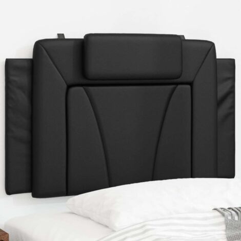 Cabecero de cama acolchado Viana cuero sintético negro 90 cm vidaXL (1/5)