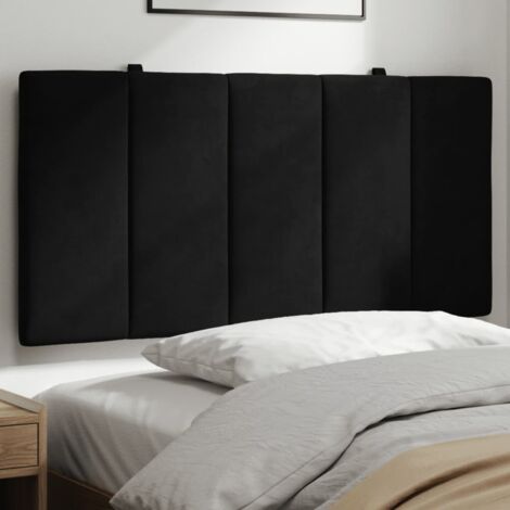 Cabecero de cama acolchado Hanko terciopelo negro 100 cm vidaXL
