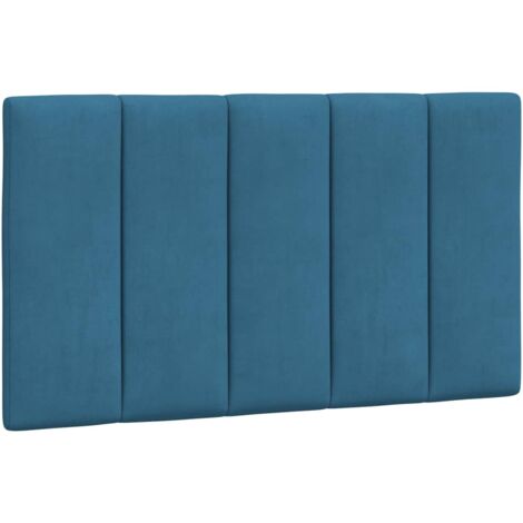 Cabecero de cama acolchado Hanko terciopelo azul 80 cm vidaXL