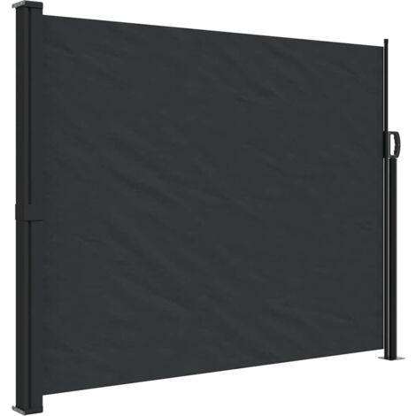 Toldo lateral retráctil negro 160x500 cm vidaXL