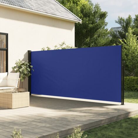 Toldo lateral retráctil azul 160x600 cm vidaXL