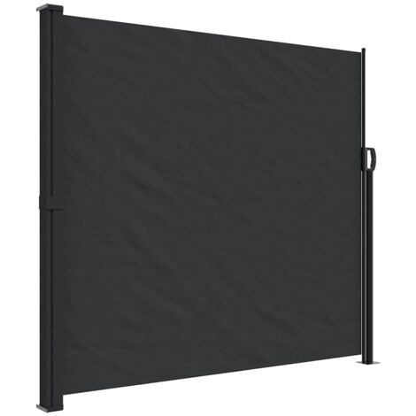 Toldo lateral retráctil negro 180x600 cm vidaXL