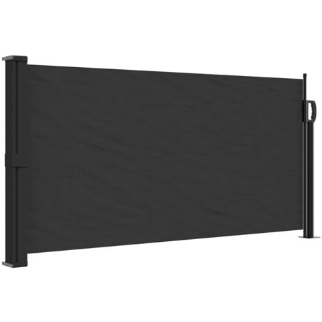 Toldo lateral retráctil negro 100x300 cm vidaXL