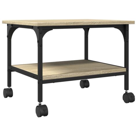 Soporte de impresora 2 niveles roble Sonoma 50x40x38 cm vidaXL