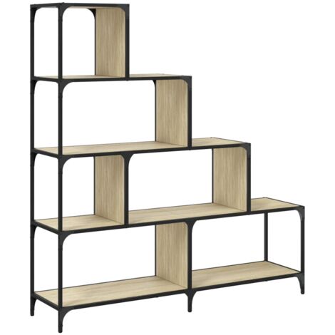Librería con 4 peldaños madera roble Sonoma 139x33,5x149 cm vidaXL (1/5)