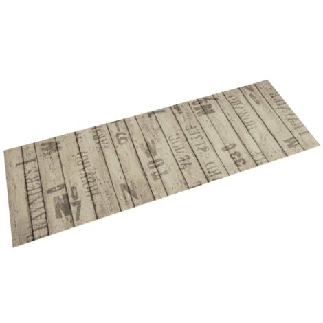 Alfombra de cocina lavable terciopelo estampado valla 60x180 cm vidaXL