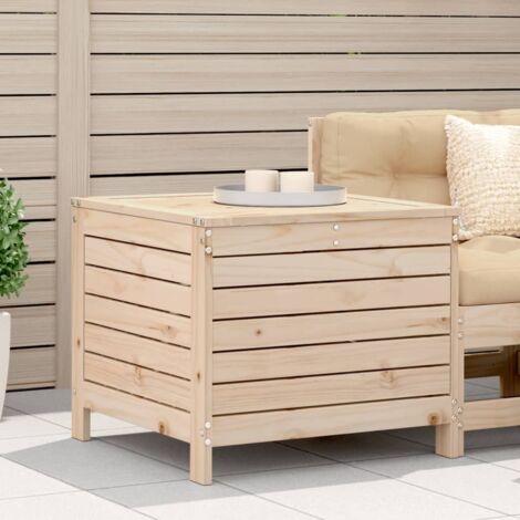 Taburete de jardín madera maciza de pino 62x63,5x53,5 cm vidaXL