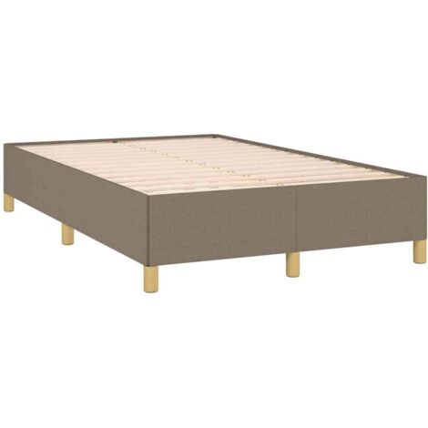 Estructura de cama sin colchón tela gris taupe 120x190 cm vidaXL (1/5)
