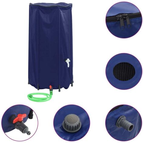 Depósito de agua plegable con grifo PVC 100 l vidaXL