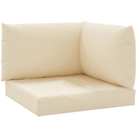 Cojines para palets 3 unidades tela Oxford beige vidaXL