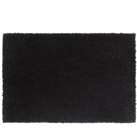 Felpudo de fibra de coco negro 40x60 cm vidaXL