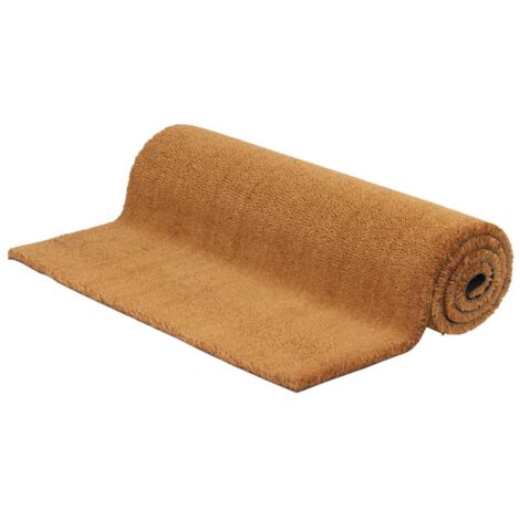 Felpudo de fibra de coco natural 80x100 cm vidaXL