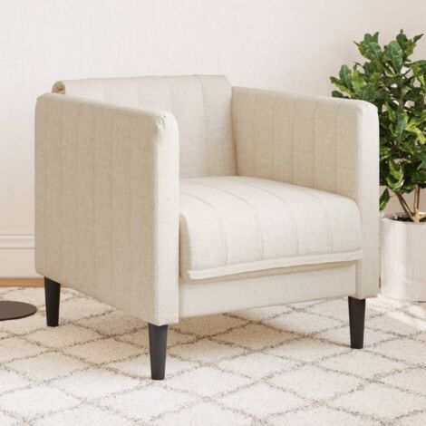 Sillón de lino vidaXL